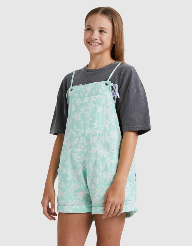 Billabong A Wave Montana Onesie - Mint Chip