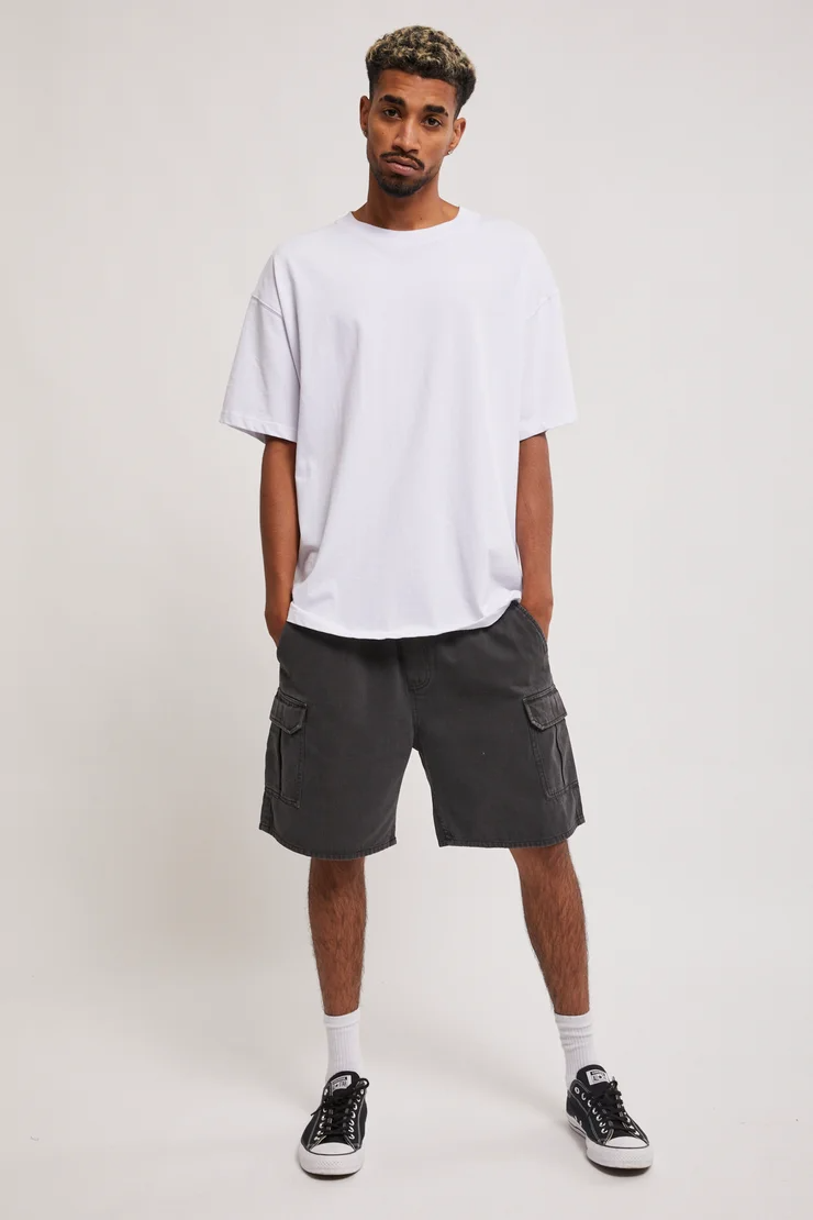 Rollas Tradie Short - Charcoal