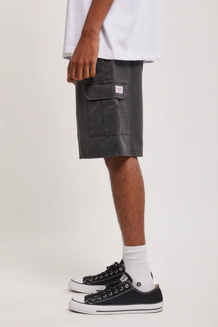 Rollas Tradie Short - Charcoal