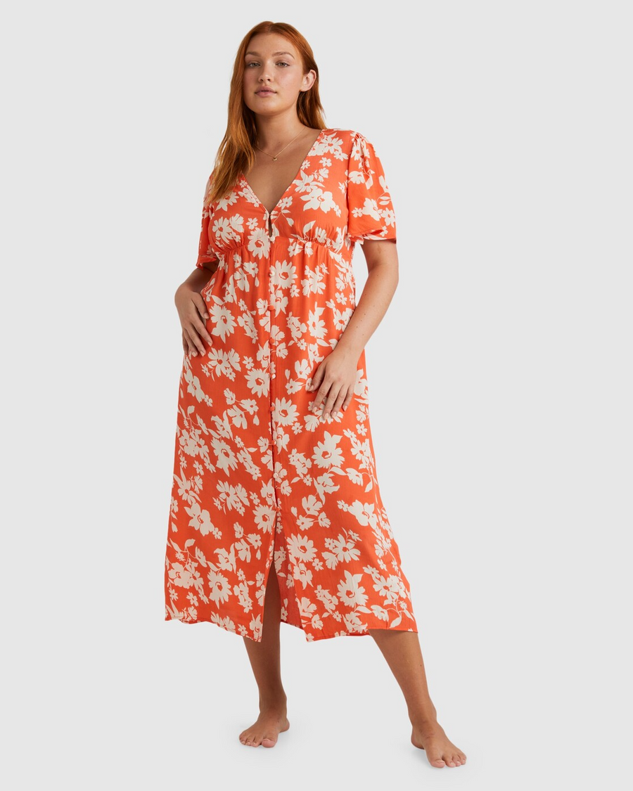 Billabong Hazy Dress - Nectarine