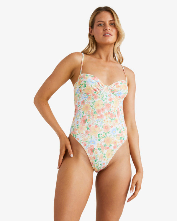 Billabong True Romance One Piece - White/ Multi