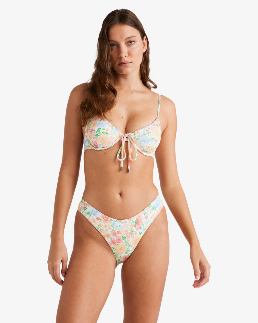 Billabong  True Romance  Ella Bikini Top - White / Multi