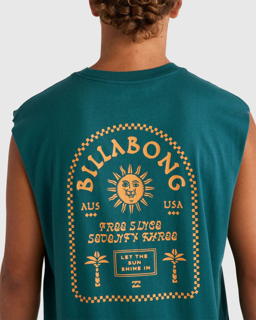 Billabong Portal  Muscle Tee  - Real Teal