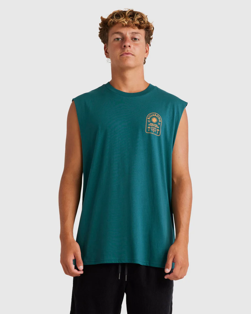 Billabong Portal  Muscle Tee  - Real Teal