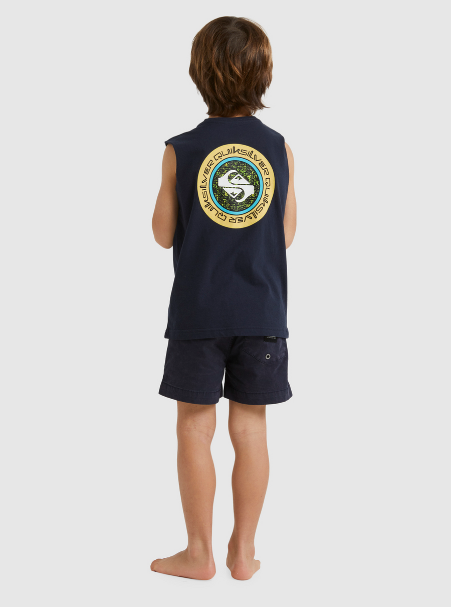 Quiksilver In Circles Musc  Boy Tee - Navy Blazer