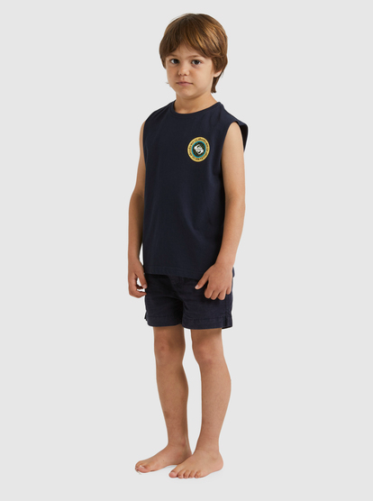 Quiksilver In Circles Musc  Boy Tee - Navy Blazer