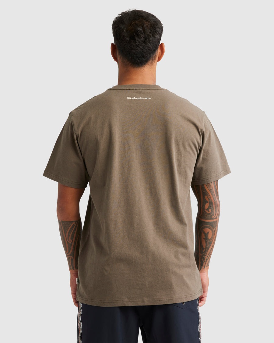 Quiksilver Kowhaiwhai Mangopare  Panel Tee - Canteen