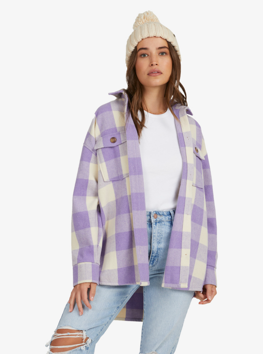 Roxy Check The Swell Jacket - Tapioca Paradiso Plaid