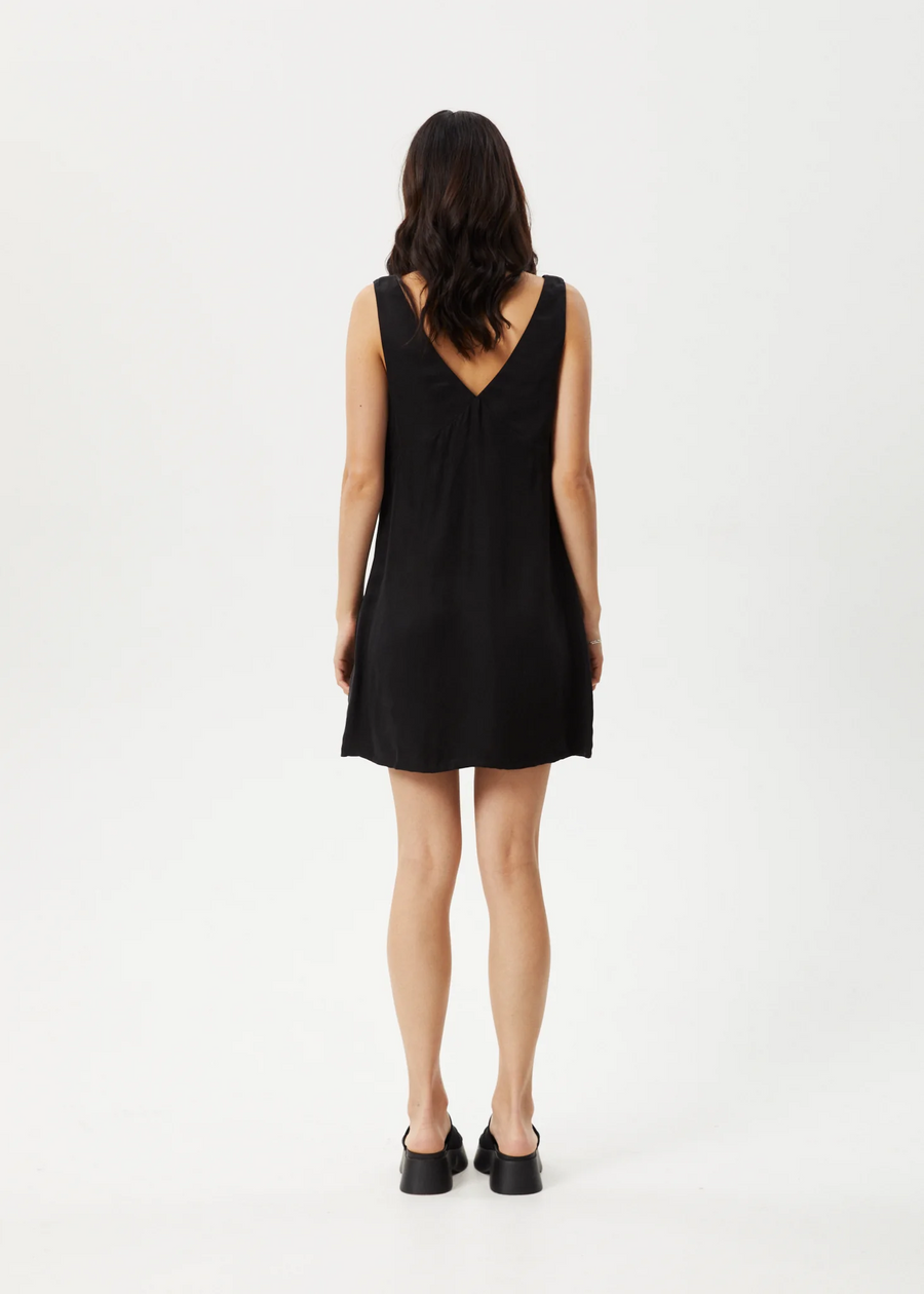 Afends Grace Cupro Mini Dress - Black