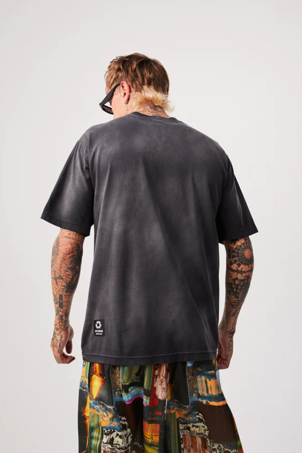 Afends Millions Recycled Retro Fit Tee - Black