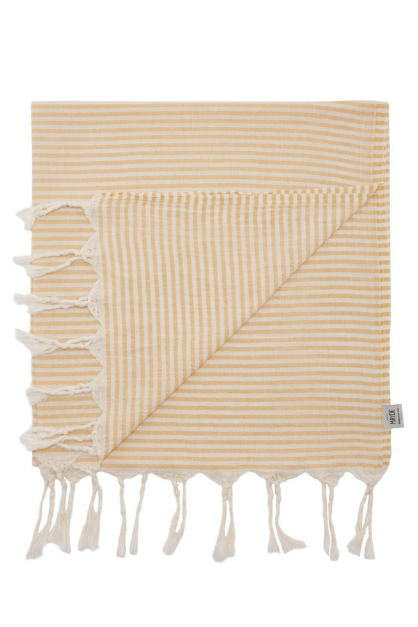 Mayde Noosa Towel - Mustard