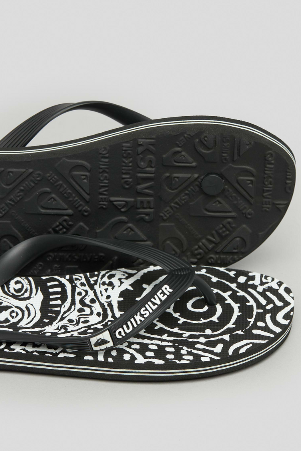 Quiksilver Molokai Art Jandal - Black/White