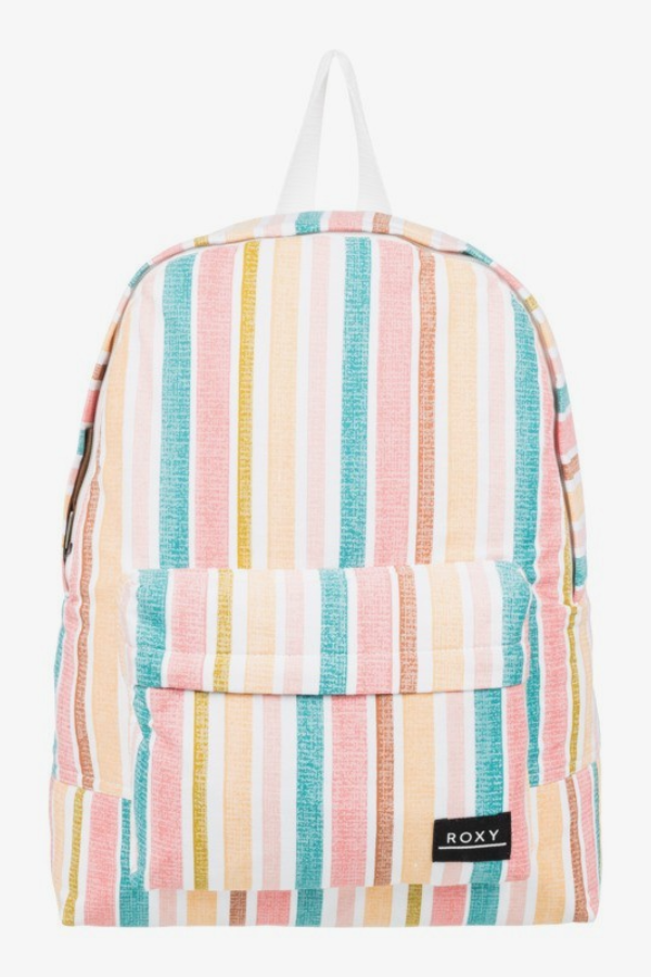 Roxy Sugar Baby Canvas Backpack - Bright White Aloha Stripe