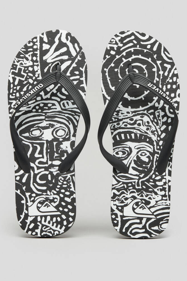 Quiksilver Molokai Art Jandal - Black/White