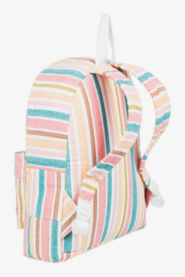 Roxy Sugar Baby Canvas Backpack - Bright White Aloha Stripe