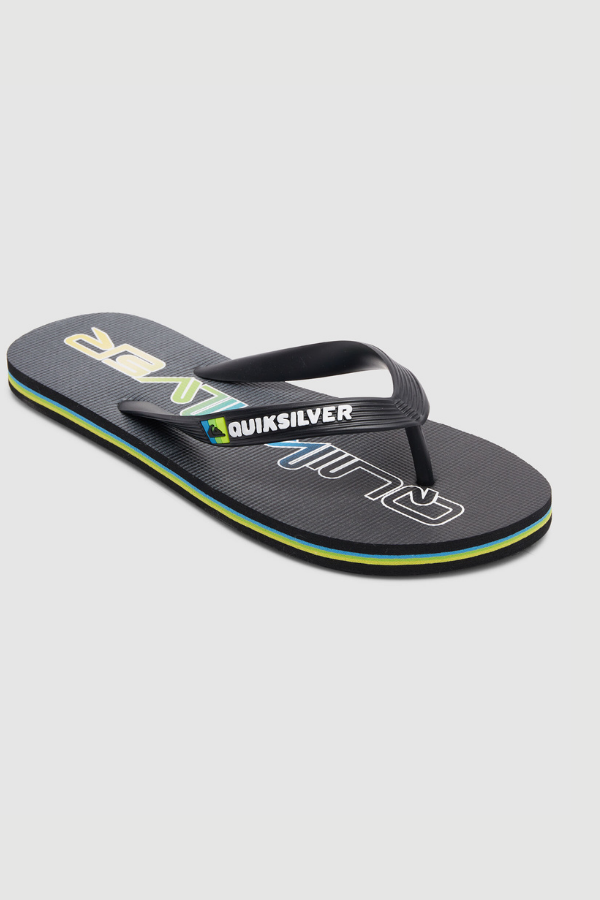 Quiksilver - Molokai Word Jandal Blk/Grn/Grey