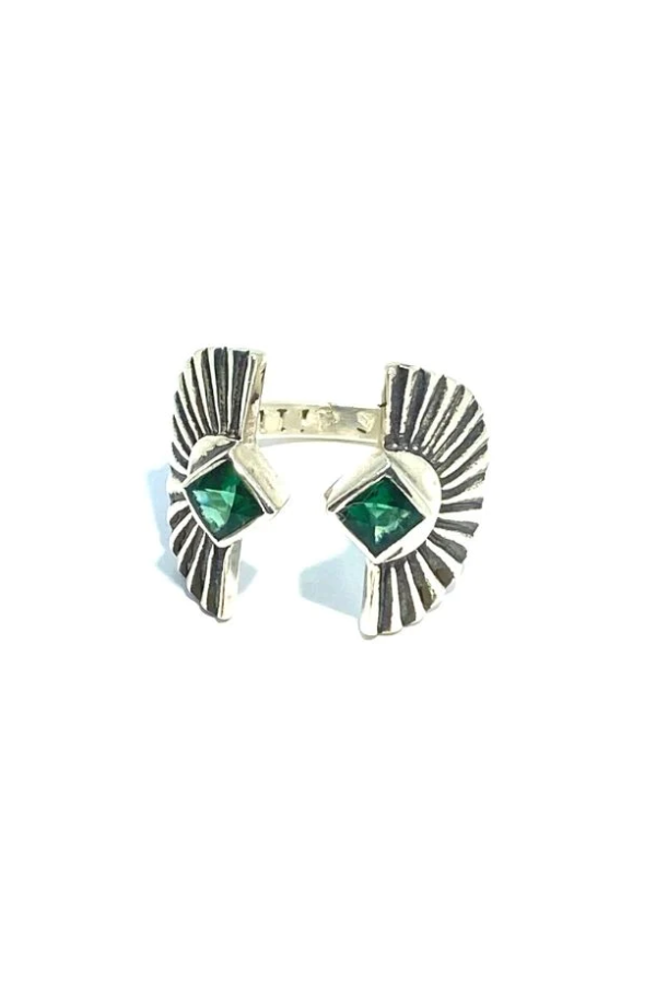 Smith & Dillon Sunburst Ring - Green Quartz