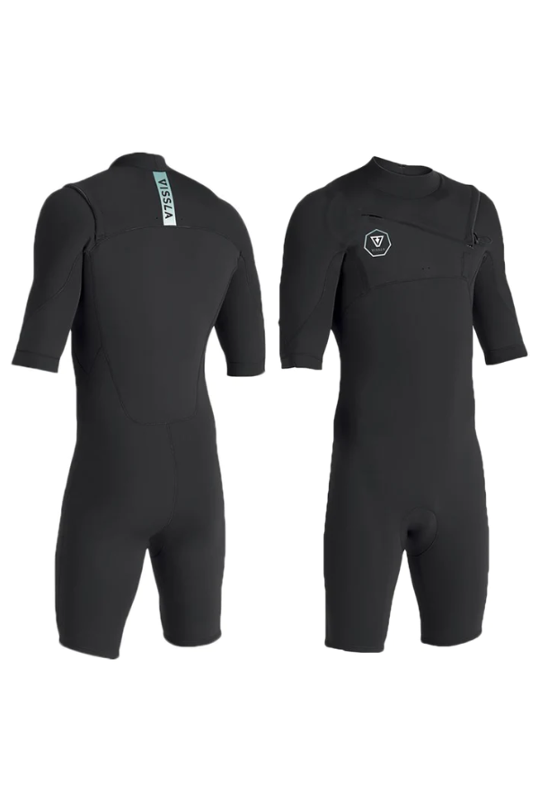 Vissla 7 Seas 2-2 SS Spring Suit - Black