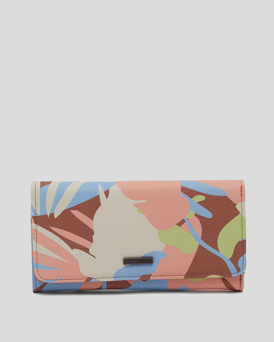 Roxy Hazy Daze Wallet - Brown Floraldelic