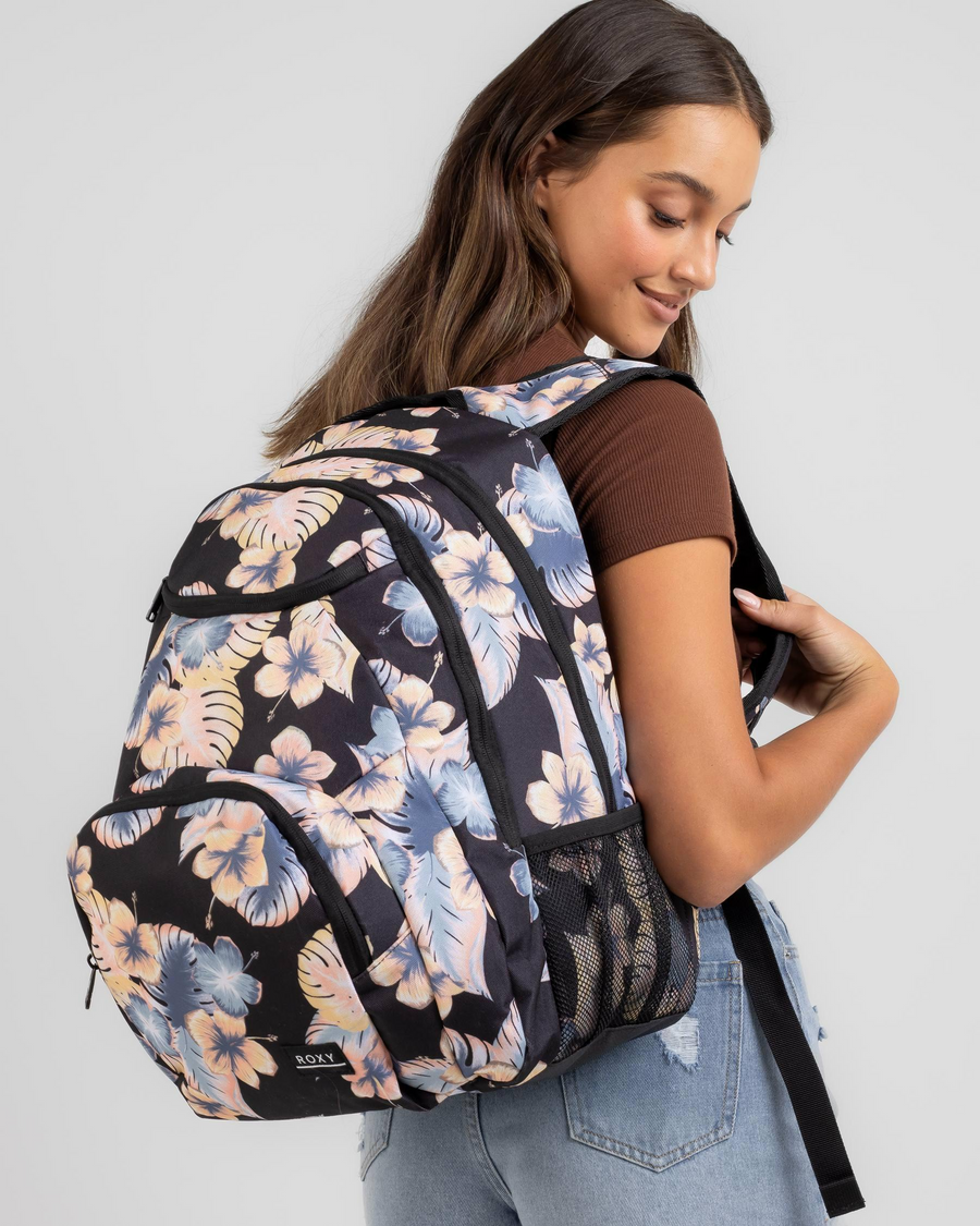 Roxy Shadow Swell Printed Backpack - Anthracite Reef Flower