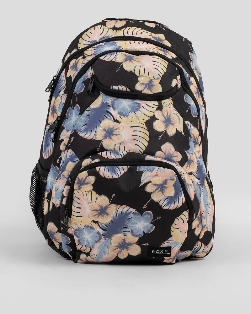 Roxy Shadow Swell Printed Backpack - Anthracite Reef Flower