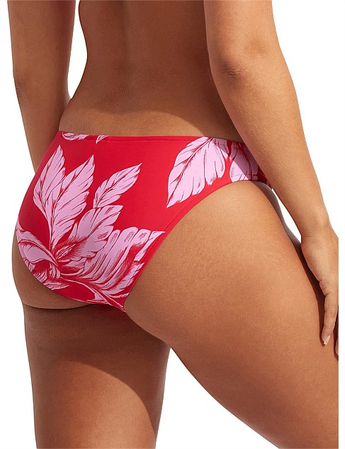 Seafolly Fleur de Bloom Hipster - Chilli Red