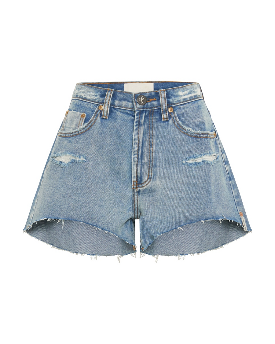 One Teaspoon Truckers Mid Waist Relaxed - Berlin Blue