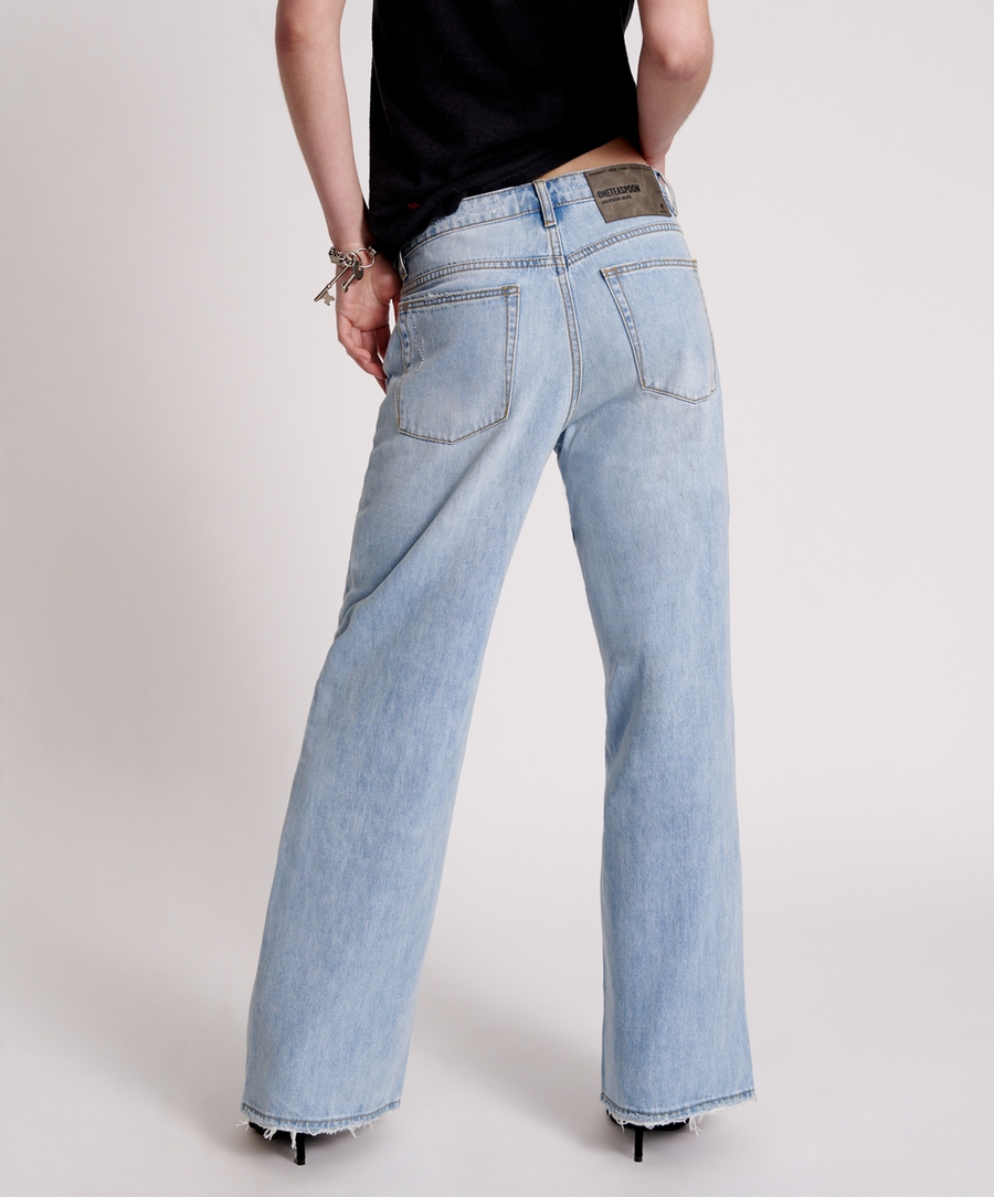 One Teaspoon Jackson Mid Waist Wide Leg Jeans - Hendrixe