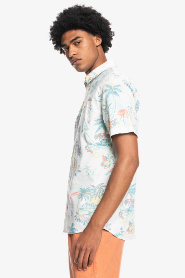 Quiksilver Hotel Paradiso SS Shirt - Antique White