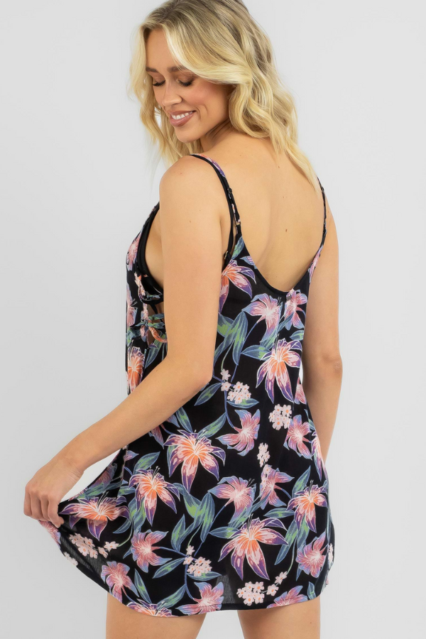 Roxy Peachy Vibes Dress - Black Anthracite Paradise Found