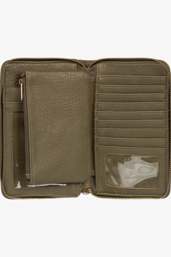 Roxy Back in Brooklyn Wallet-Olive