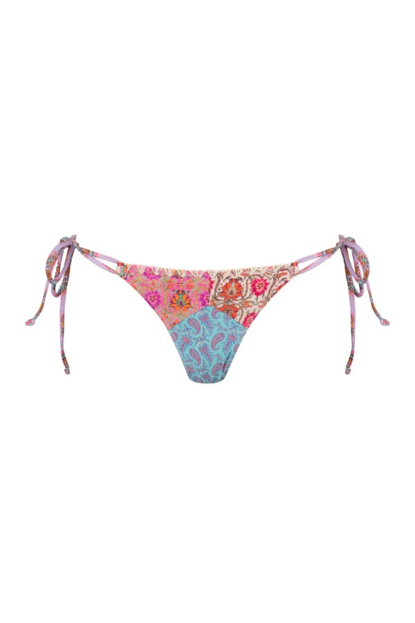 Tigerlily Mel Low Rise Bikini Bottom - Patchwork