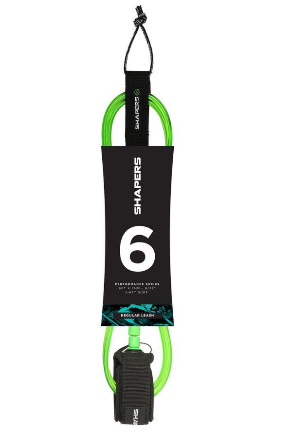 Shapers 6FT Shapers Regular Leash Green