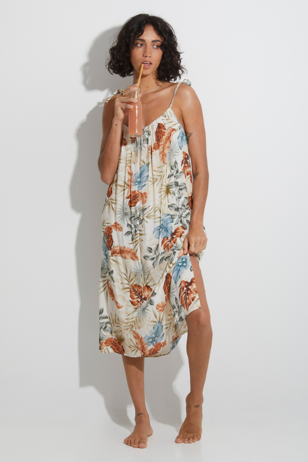 Billabong My Babylon Midi Dress - Salt Crystal