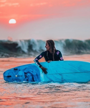 Modern 6'4 MD Falcon PU Blue Swirl Tint