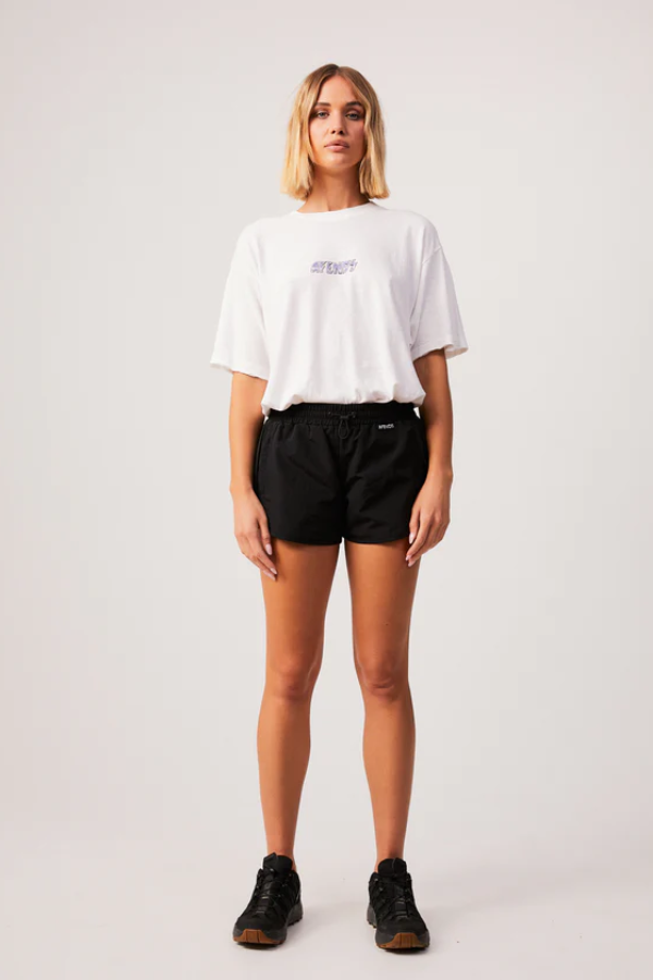 Afends Pearly Hemp Oversized Tee - White