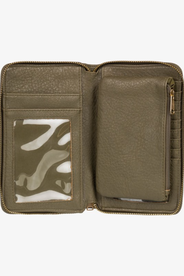 Roxy Back in Brooklyn Wallet-Olive