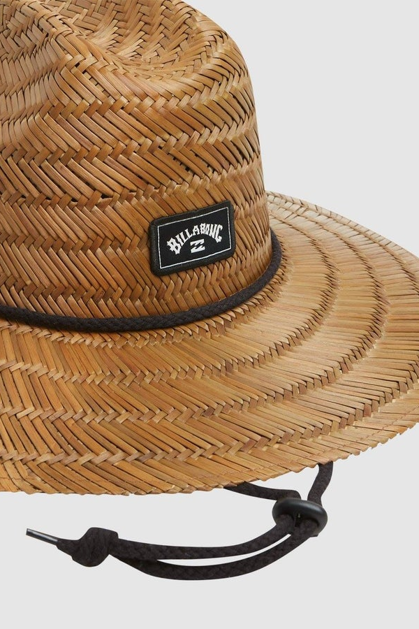 Billabong Tide Print Straw Hat- Brown