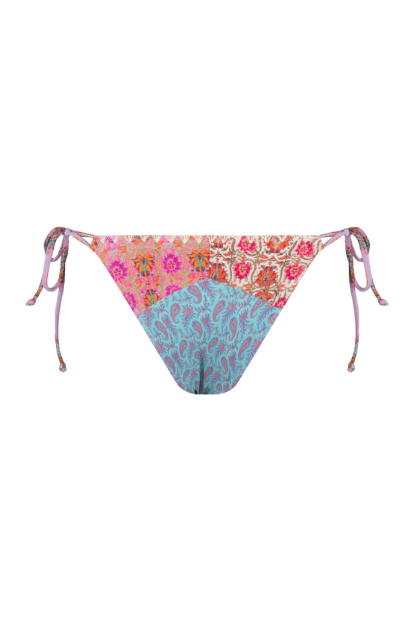 Tigerlily Mel Low Rise Bikini Bottom - Patchwork