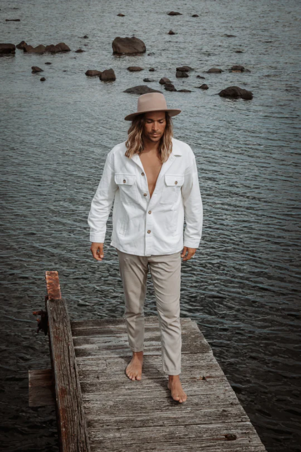 Ottway Reis White Cord Shirt/Jacket