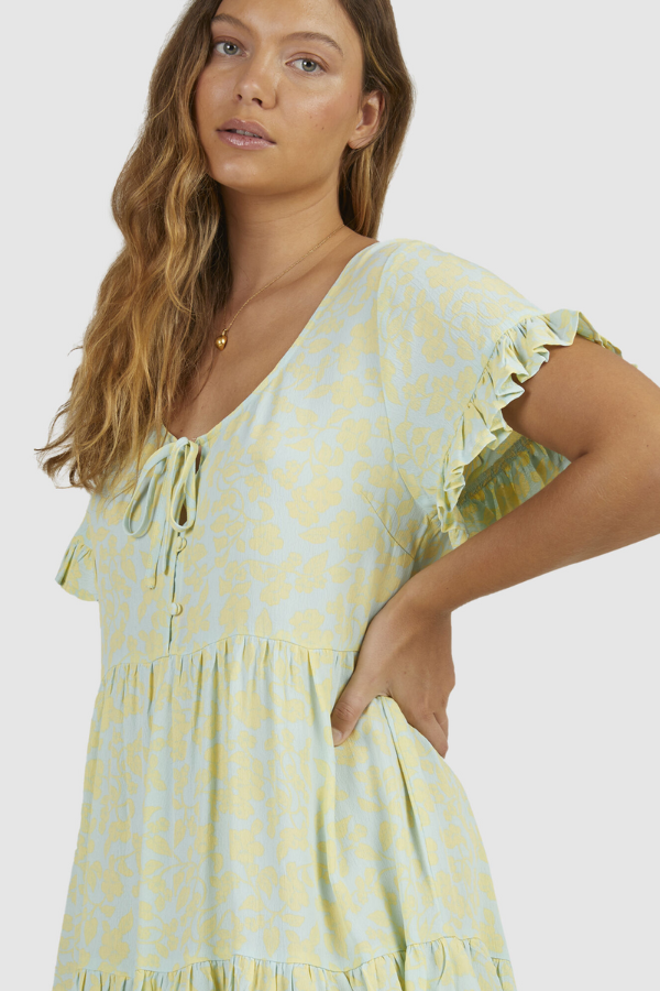 Billabong Hot Tropics Dress - Sea Blue