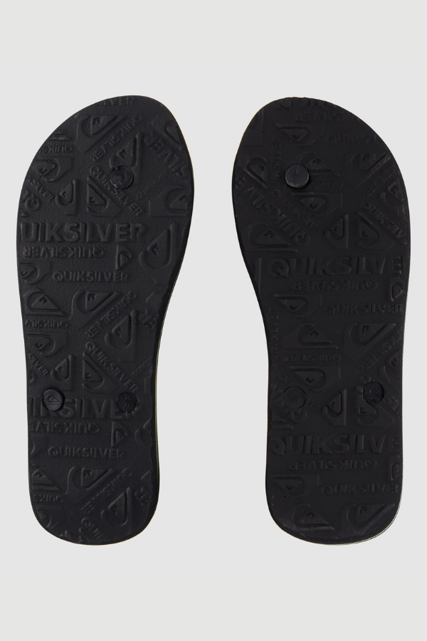 Quiksilver - Molokai Word Jandal Blk/Grn/Grey