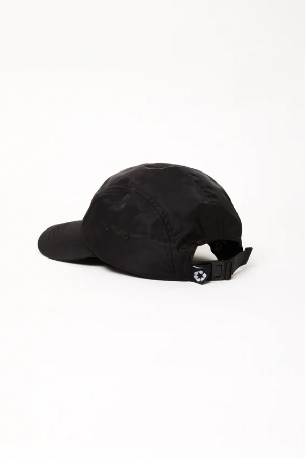 Afends Unisex Recycled 5 Panel Cap - Black