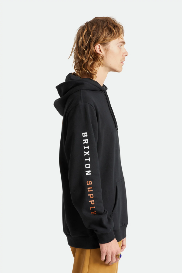 Brixton - Crest Hood- Black