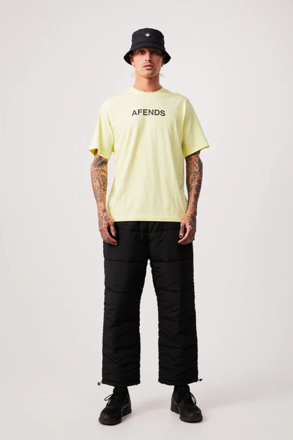 Afends Millions Recycled Retro Fit Tee- Citron