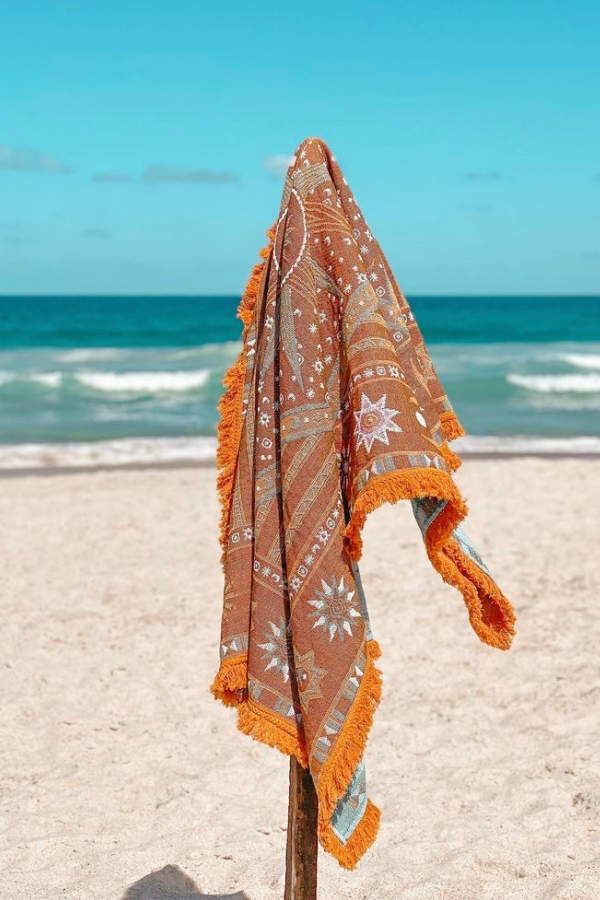 Roam With Us Sunburst Throw