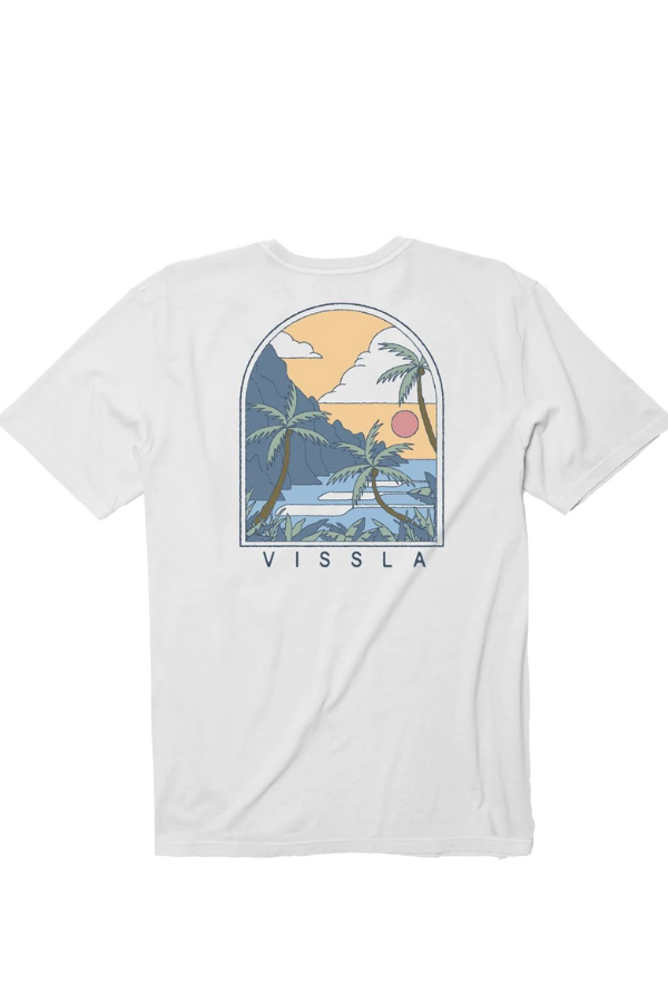 Vissla Bluffs SS Tee-WHT