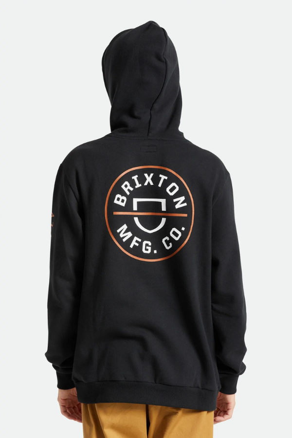 Brixton - Crest Hood- Black