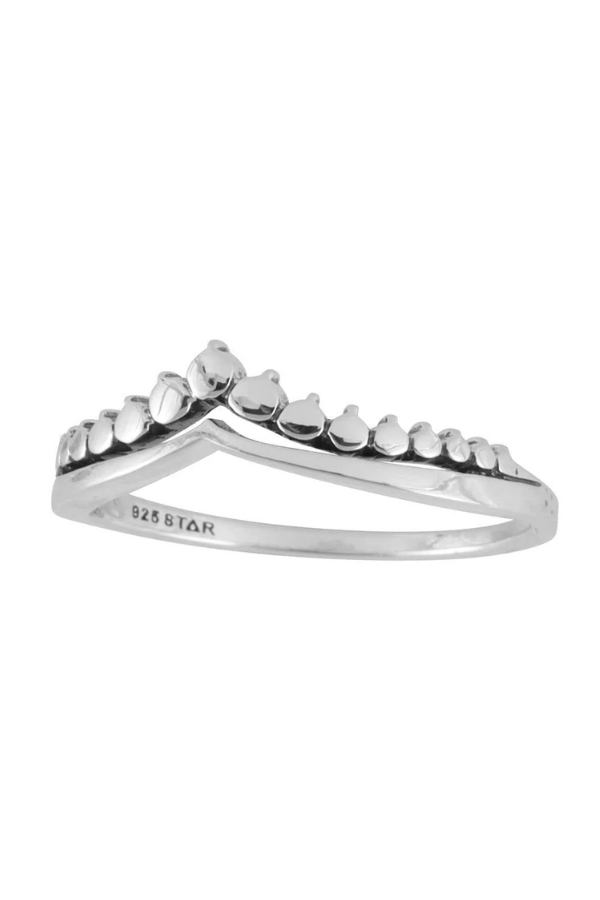 Midsummer Star Moroccan Teardrop Ring - Silver