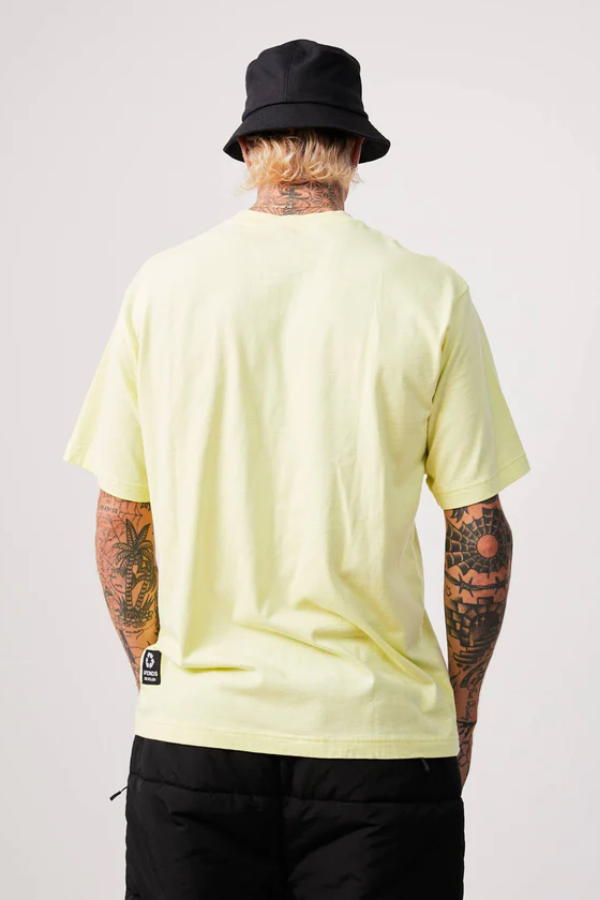 Afends Millions Recycled Retro Fit Tee- Citron